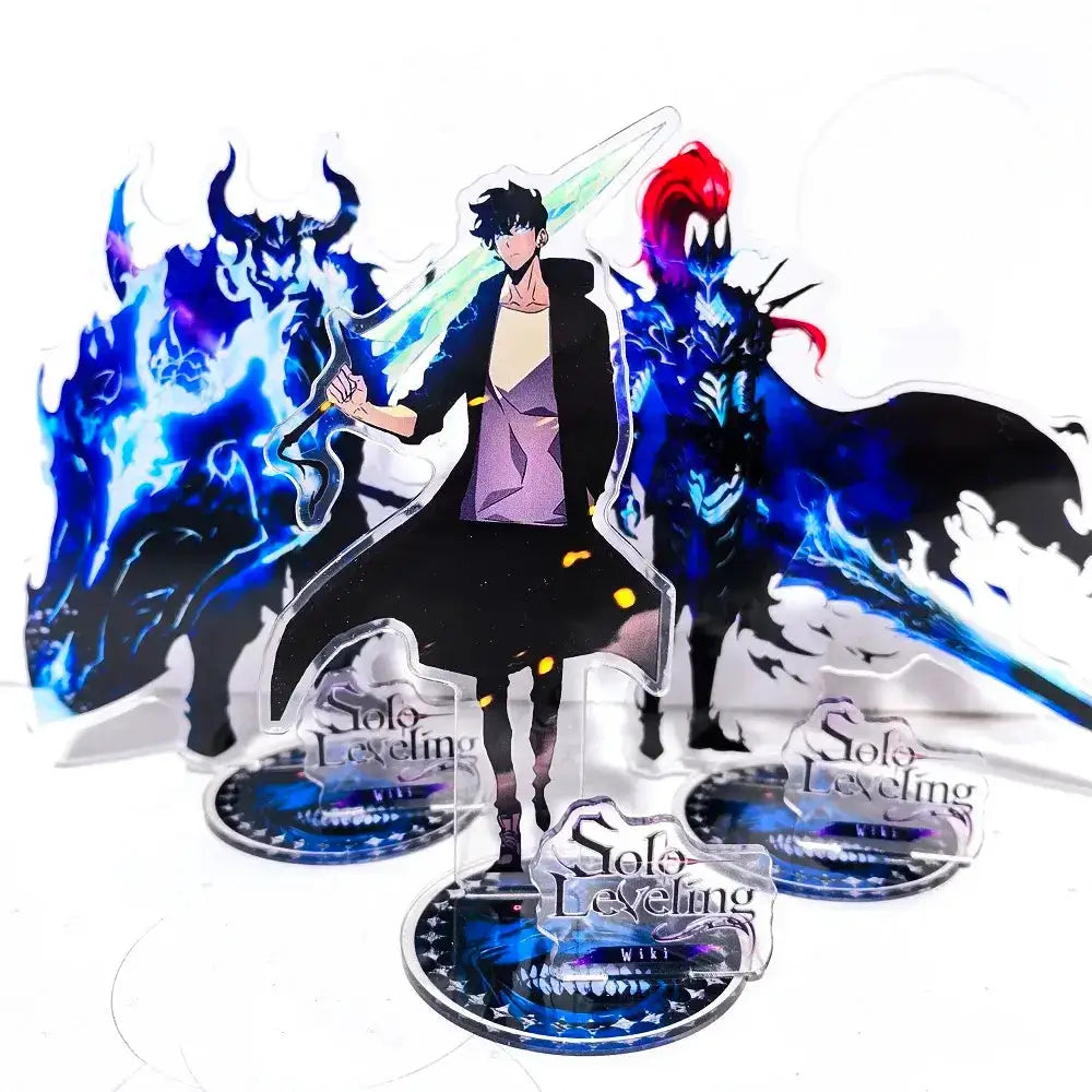 Solo Leveling Acrylic Stand: Sung Jin Woo 15cm Desk Figure by Infinite Visibility