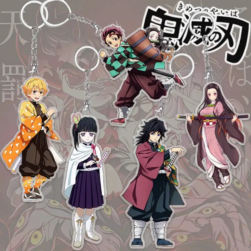 Demon Slayer Keychain: Tanjiro 6cm Acrylic Bag Pendant by Infinite Visibility