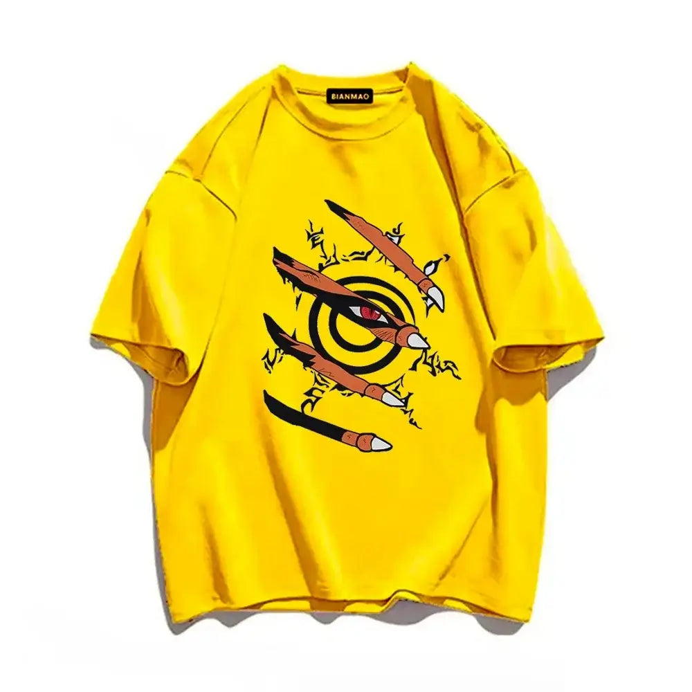 Naruto Graphic T-Shirt: Nine-Tails Seal Anime Top