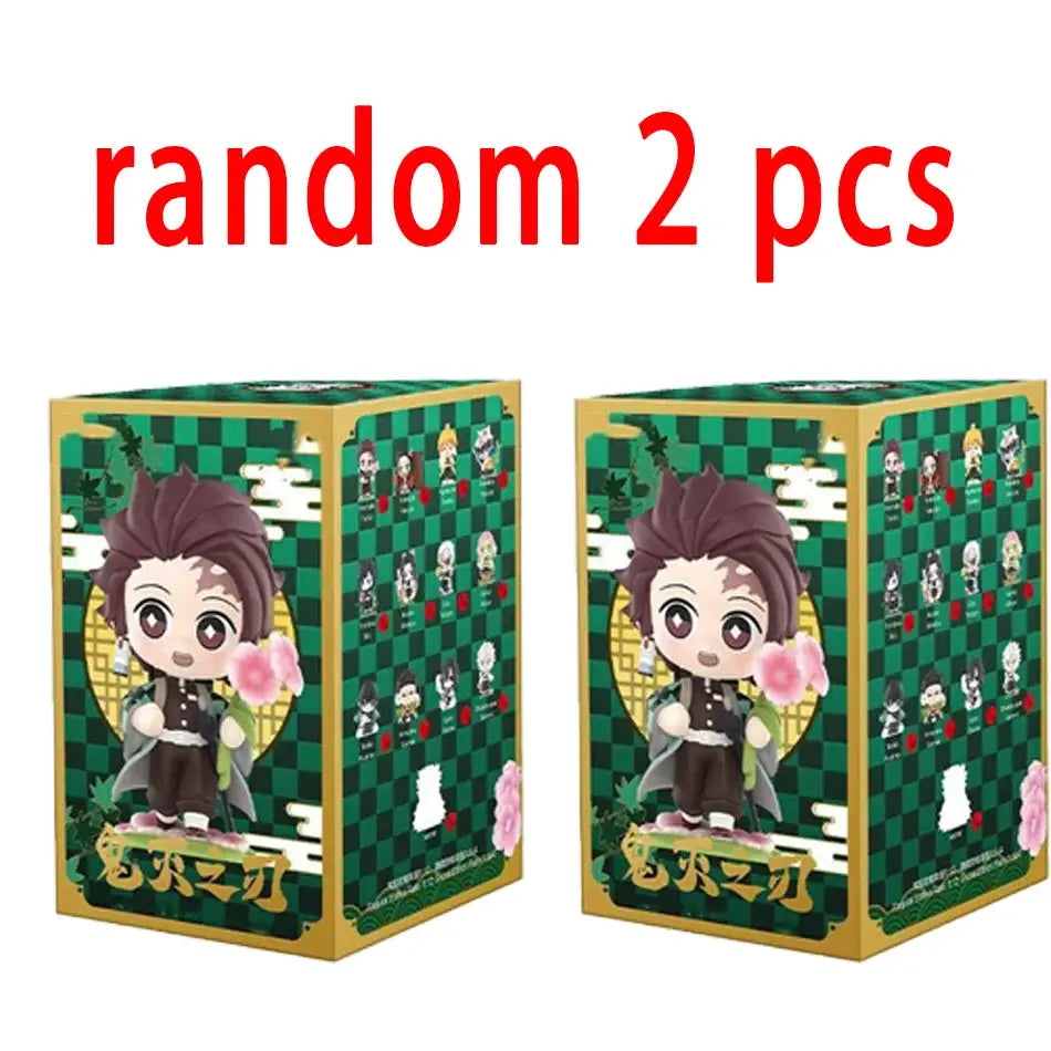 Demon Slayer Blind Box: 12pcs Tanjiro Nezuko Anime Figures by Infinite Visibility