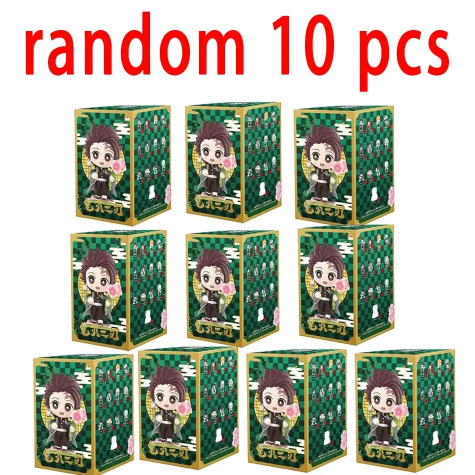Demon Slayer Blind Box: 12pcs Tanjiro Nezuko Anime Figures by Infinite Visibility