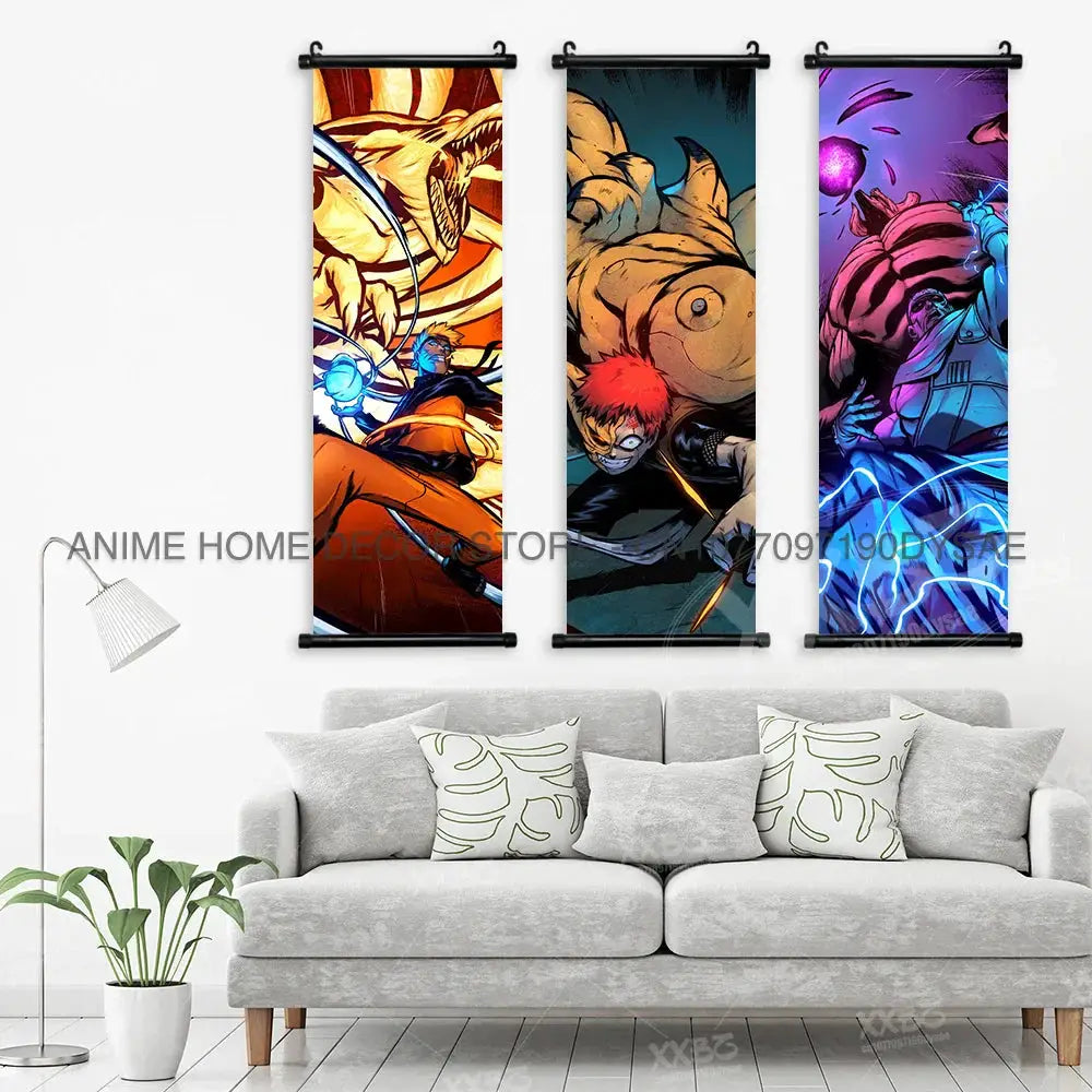 Uzumaki Naruto Posters: Sasuke & Madara Wall Art Scroll by Infinite Visibility