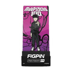 FiGPiN Shigeo Kageyama figure from Mob Psycho 100, collectible enamel pin with detailed design and vibrant colors.