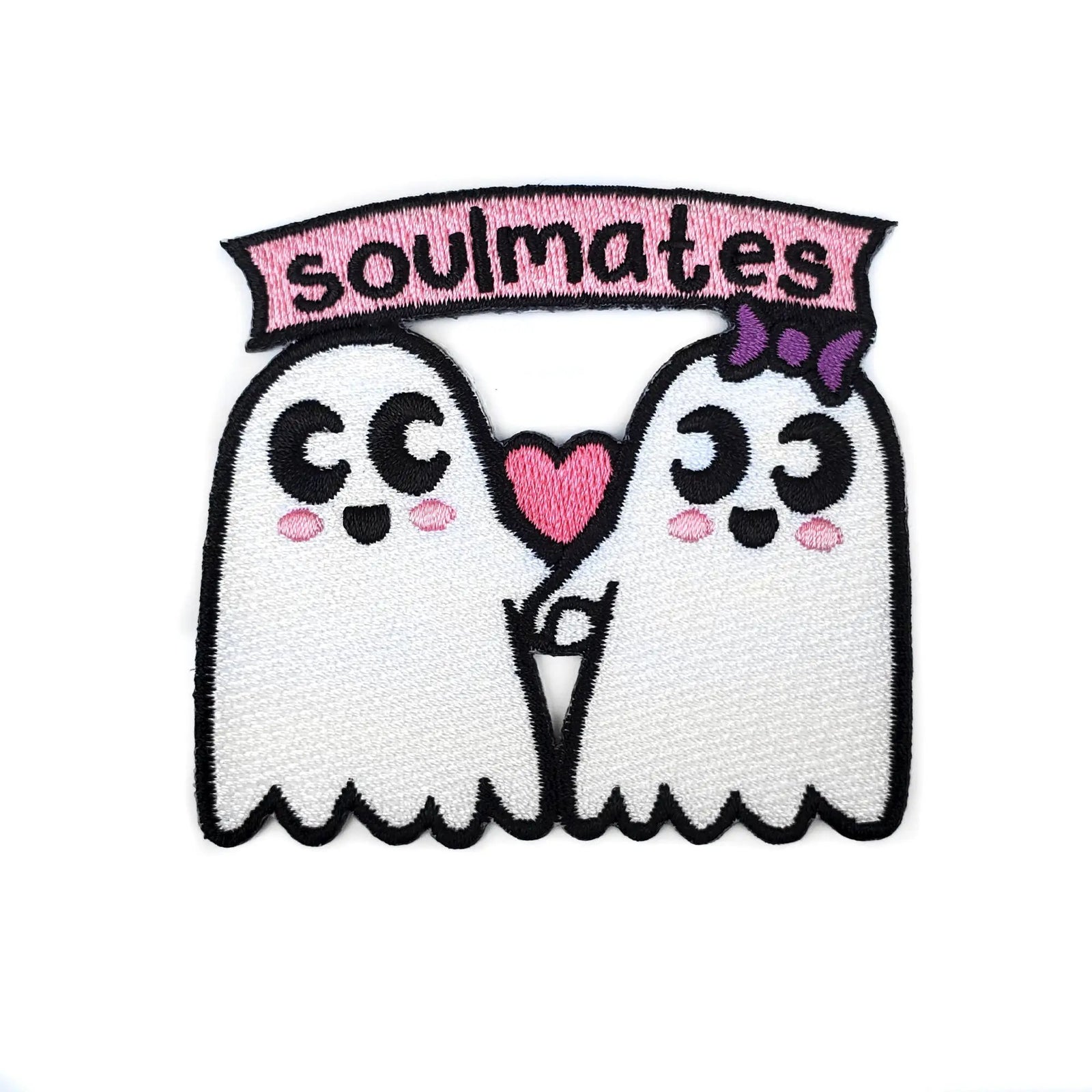 Kolorspun Soulmates Patch featuring a colorful, embroidered design perfect for clothing or accessories.