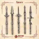 3d Printed Crimson Lords Spears x10 by Greytide Studio by Last Hope Miniatures