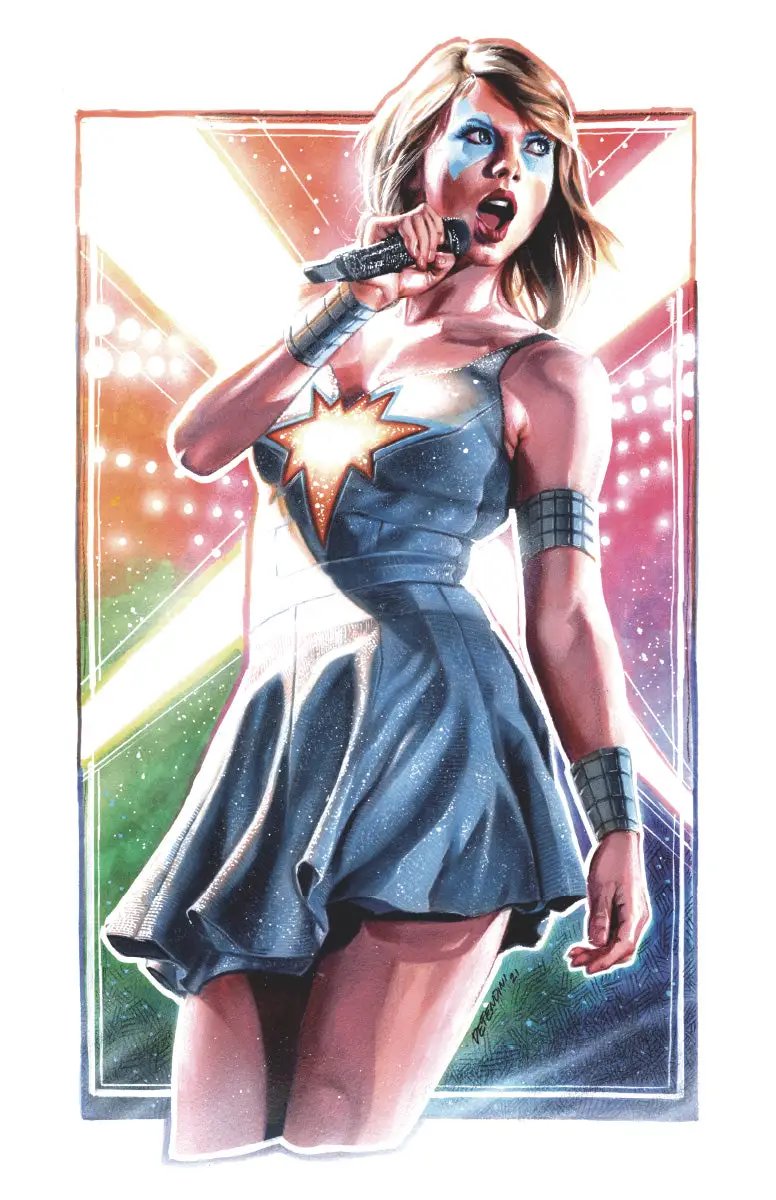 [CHROME] FEMALE FORCE TAYLOR SWIFT UNKNOWN COMICS STEVEN DEFENDINI EXCLUSIVE VIRGIN VAR (03/27/2024) by Unknown Comic Books