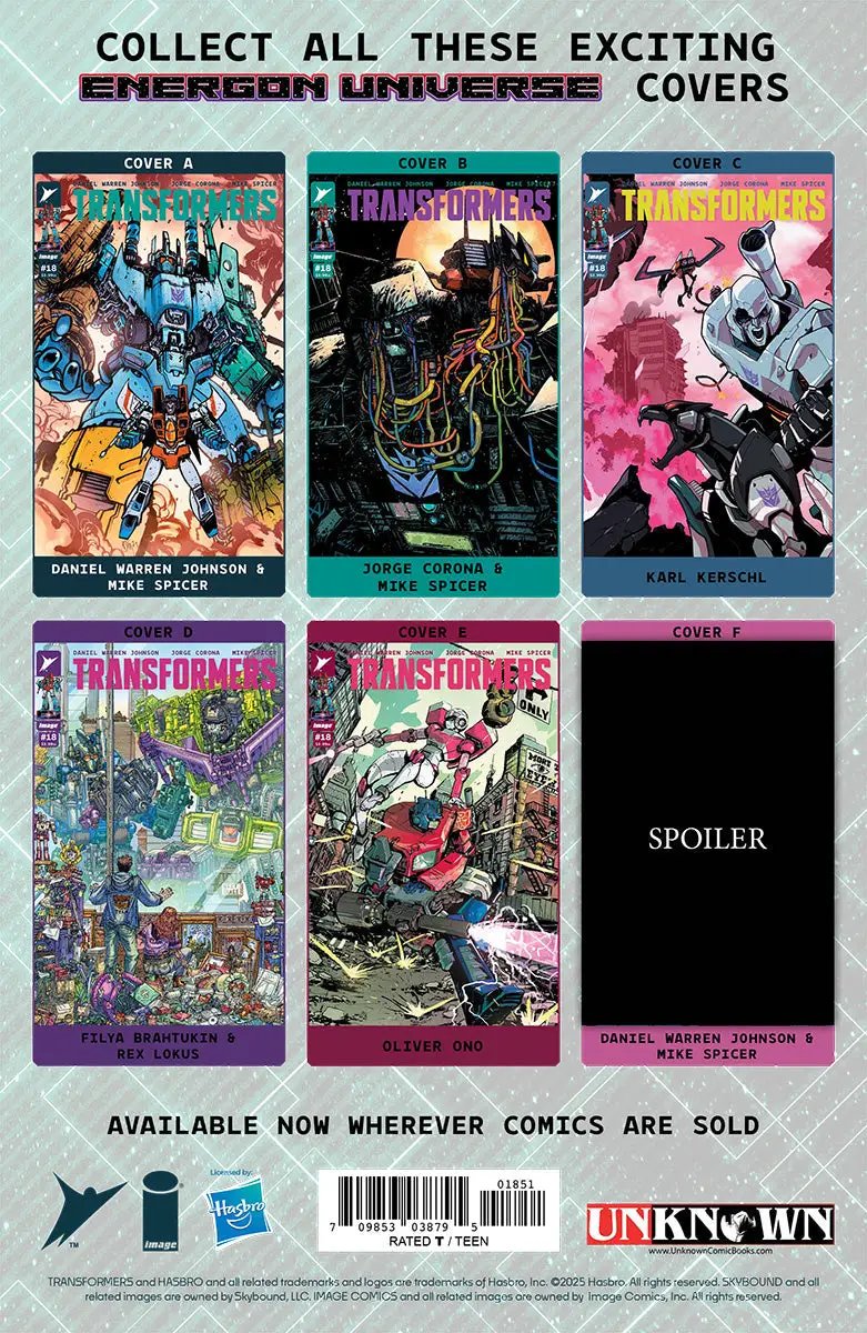 Transformers #18 Unknown Comic Tyler Kirkham Virgin Var (03/12/2025) by Unknown Comic Books