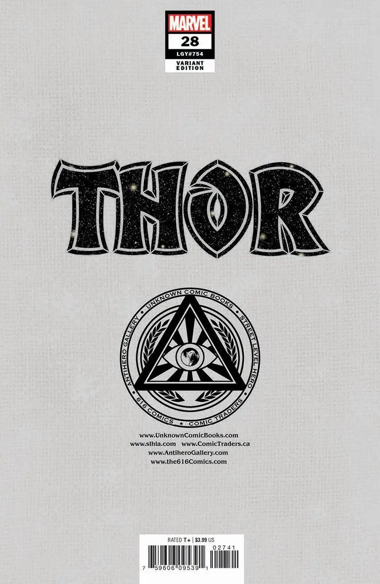 Thor #28 Unknown Comics Ivan Tao Exclusive Virgin Var (10/19/2022) by Unknown Comic Books