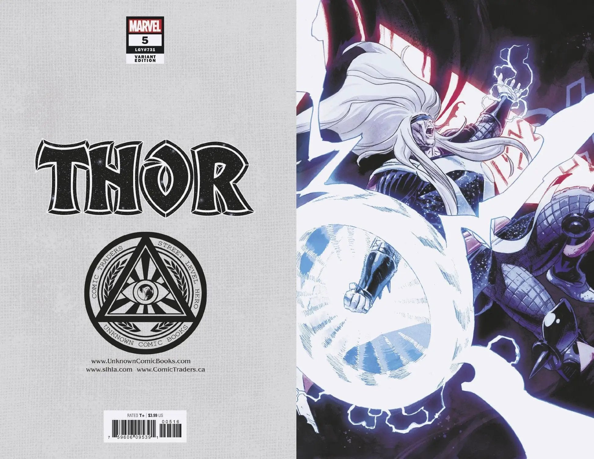 THOR #5 UNKNOWN COMICS EXCLUSIVE 4TH PTG VIRGIN VAR (09/23/2020) by Unknown Comic Books
