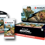 Avatar: The Last Airbender Jumpstart Booster Pack from The Mighty Hobby Shop, featuring colorful game cards and character artwork.