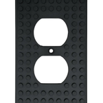 Build-On Duplex Outlet Cover Wall Plate for Kids’ Rooms by B3 Customs
