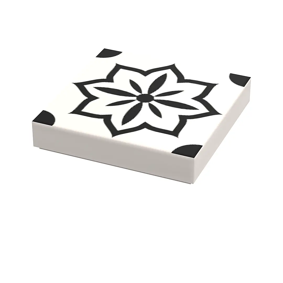 Custom Turkish Tile / Wallpaper Part #3 Pack (20 Tiles) made with LEGO parts - B3 Customs by B3 Customs