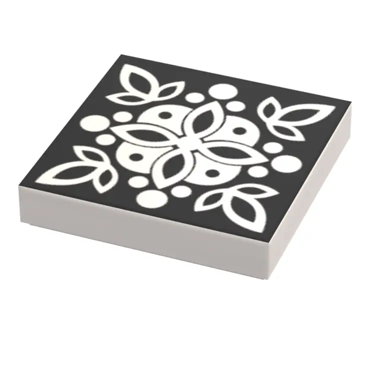 Turkish Kitchen Flooring / Wallpaper #2 made using LEGO part - Printed 2x2 Tile by B3 Customs