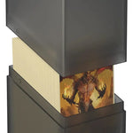 Clear Ultimate Guard Boulder 100+ card storage box from The Mighty Hobby Shop with transparent design and secure lid.