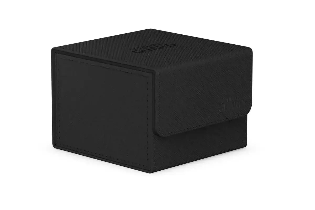 Ultimate Guard Sidewinder 133+ Xenoskin storage case with textured black exterior and secure closure for trading cards.