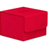 Ultimate Guard Sidewinder 133+ Xenoskin red card storage box with sleek design and durable exterior for collectible cards.