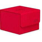 Ultimate Guard Sidewinder 133+ Xenoskin red card storage box with sleek design and durable exterior for collectible cards.