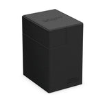 Ultimate Guard Flip'n'Tray 133+ Xenoskin card storage tray with black Xenoskin finish, designed for organized trading card storage.
