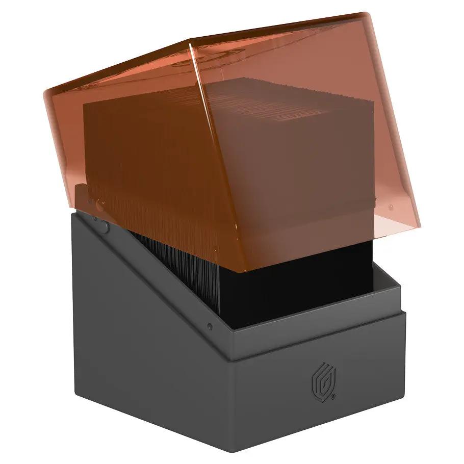 Open deck box for Magic: The Gathering Lorwyn Eclipsed red and black cards, featuring Boulder design from THE MIGHTY HOBBY SHOP.