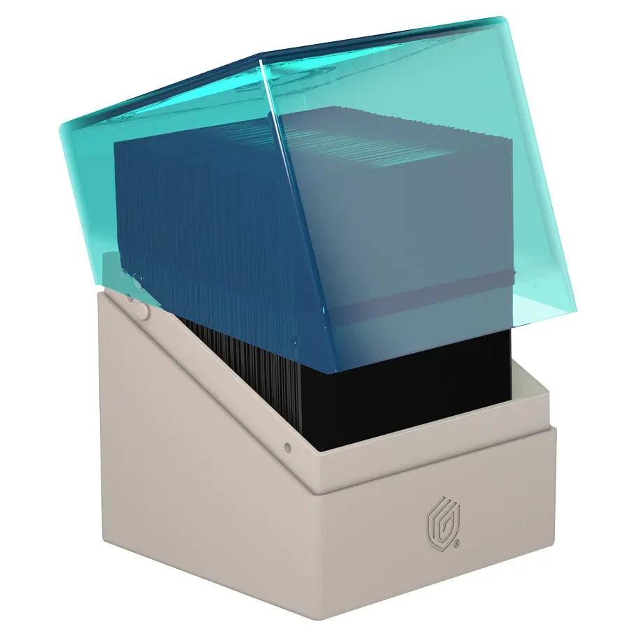 Open blue and white Lorwyn Eclipsed Magic the Gathering deck box with storage for 100+ cards from THE MIGHTY HOBBY SHOP