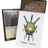Magic: The Gathering Teenage Mutant Ninja Turtles art sleeves featuring Turtle PlaneWalker symbol, designed for collectible card game protection
