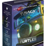Teenage Mutant Ninja Turtles Turtle Van art sleeves for Magic: The Gathering cards featuring Turtle Van design, by The Mighty Hobby Shop.