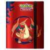 Pokémon Mega Charizard 9-pocket PRO binder by THE MIGHTY HOBBY SHOP, featuring vibrant Mega Charizard design on the front.