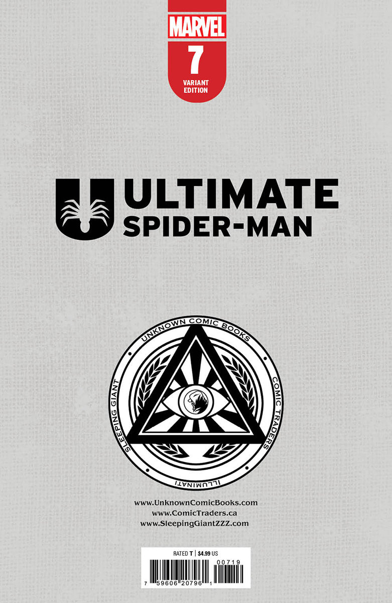 Ultimate Spider-Man #7 Unknown Comics Tyler Kirkham Exclusive Var (07/31/2024) by Unknown Comic Books