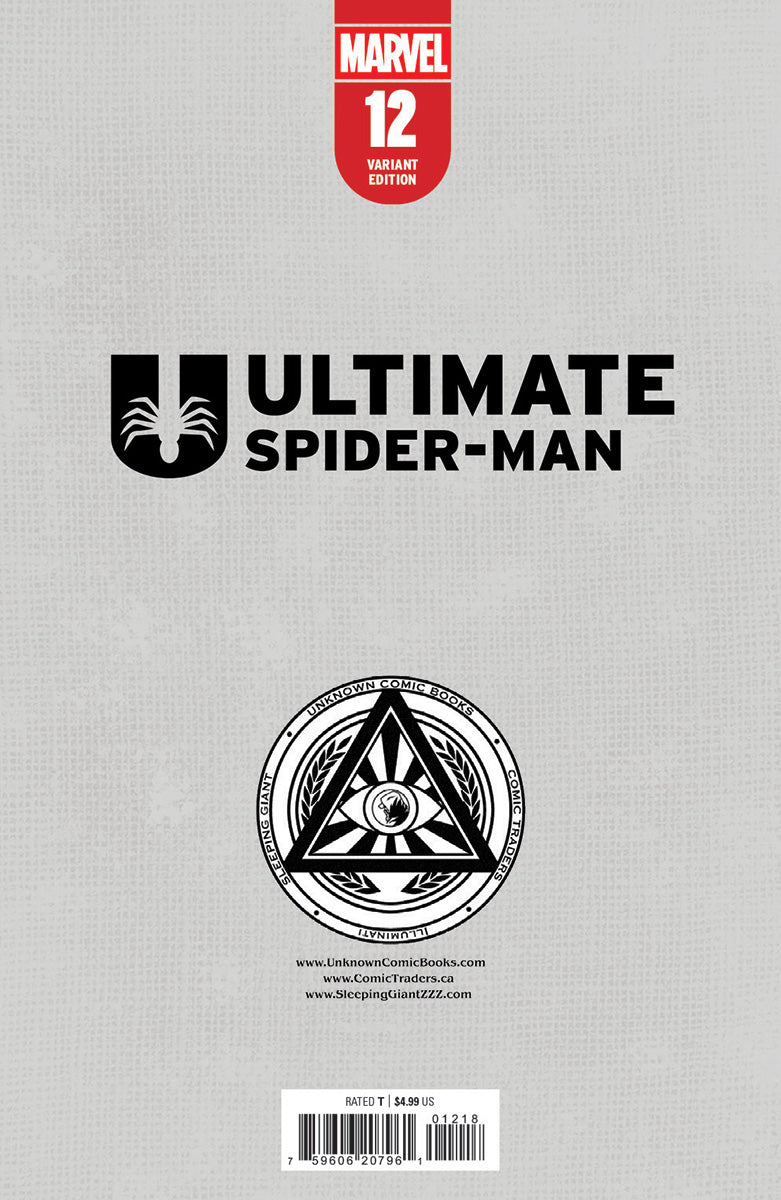 Ultimate Spider-Man #12 Unknown Comics Leirix Exclusive Virgin Var (12/18/2024) by Unknown Comic Books