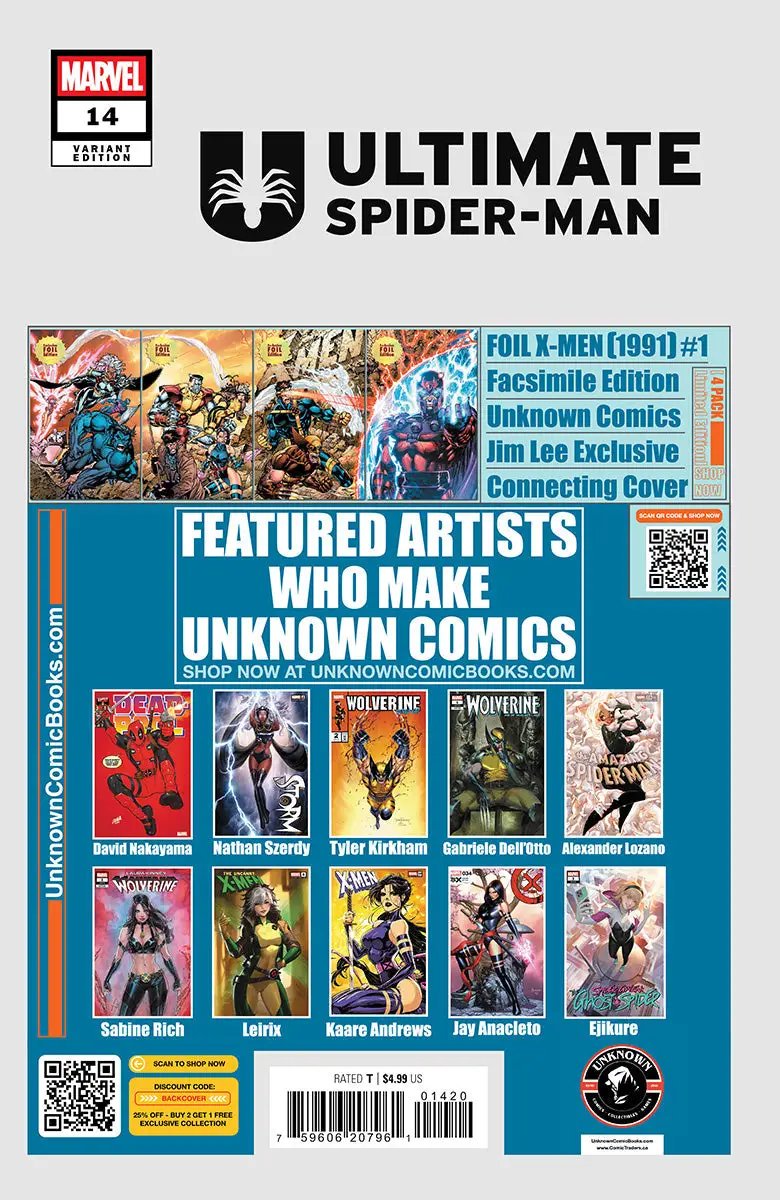 Ultimate Spider-Man #14 Unknown Comic Mirka Andolfo Exclusive Var (02/26/2025)
