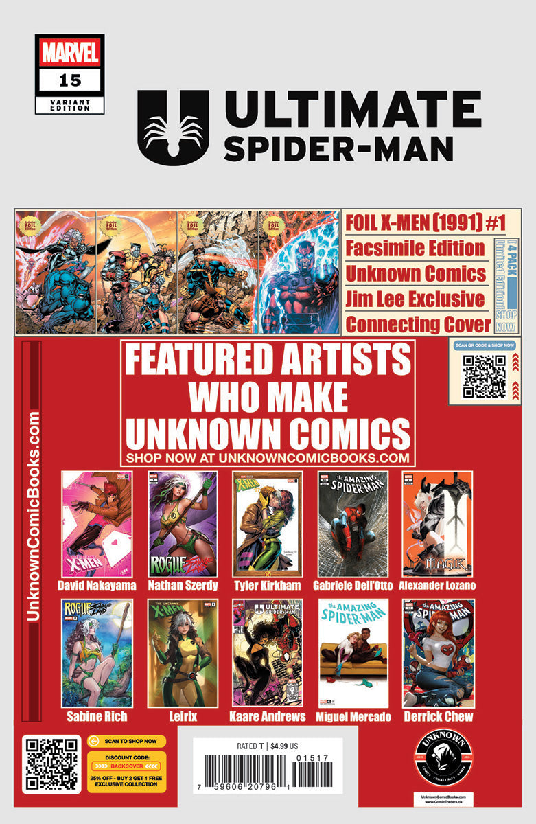 Ultimate Spider-man #15 Unknown Comic Mirka Andolfo Exclusive Var (03/26/2025) by Unknown Comic Books