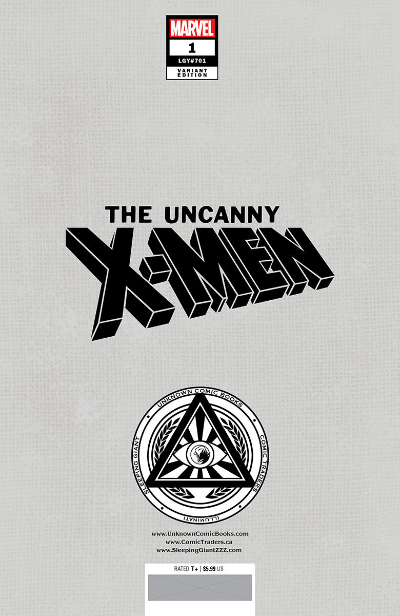 Uncanny X-Men #1 Unknown Comics Nathan Szerdy Exclusive Virgin Var (08/07/2024) by Unknown Comic Books