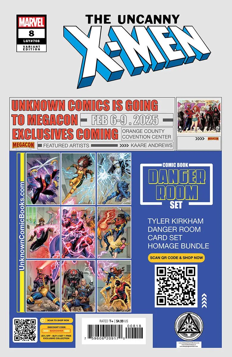 Uncanny X-Men #8 Unknown Comics Leirix Exclusive Virgin Var (01/08/2025) by Unknown Comic Books