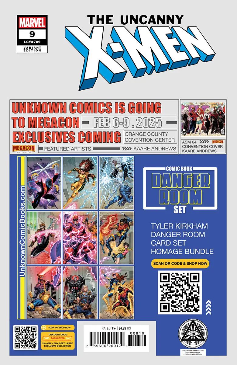 Uncanny X-men #9 Unknown Comics Stephen Segovia Exclusive Virgin Var (01/22/2025) by Unknown Comic Books