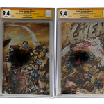 [TRIPLE SIGNED CGC YELLOW LABEL 4 PACK FOIL] X-Men 1991 #1 Facsimile Jim Lee | Claremont |  Williams Cover Var [Set #2]