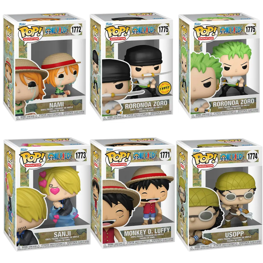Pre-order POP! Animation One Piece Refresh Chase Bundle with colorful collectible figures from THE MIGHTY HOBBY SHOP.