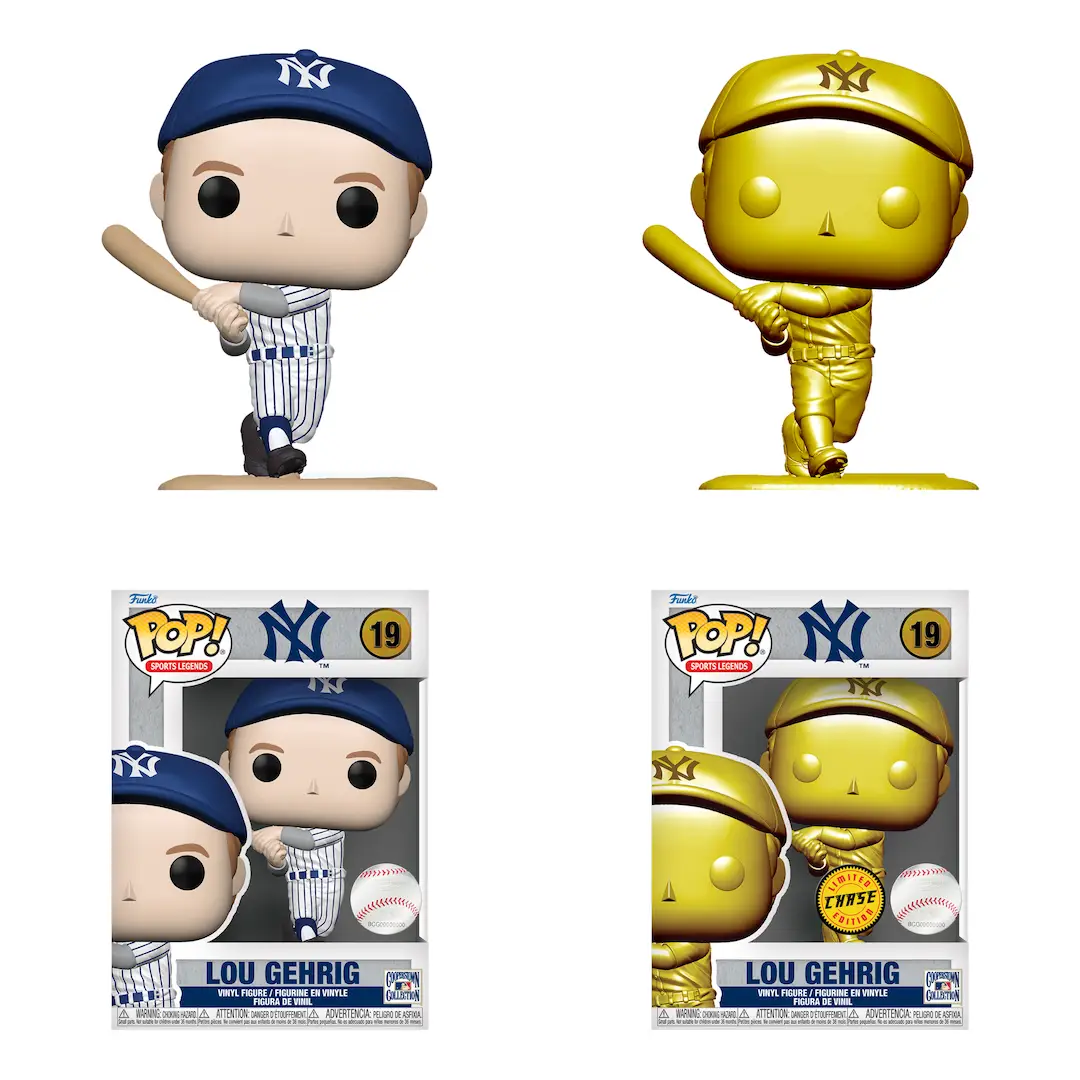 POP! MLB Lou Gehrig figure from the Legends Chase Bundle, collectible baseball player toy by THE MIGHTY HOBBY SHOP.