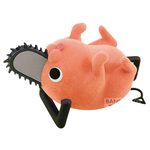 Banpresto Chainsaw Man Pochita plush figure by Bandai Spirits, fluffy and detailed, showcasing soft fabric and adorable design.