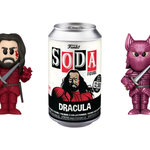 Vinyl SODA Dracula collectible figure by THE MIGHTY HOBBY SHOP featuring Dracula in classic costume with detailed facial features.