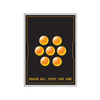 Black Dragon Ball Super TCG card sleeves featuring Dragon Balls design, standard size, ideal for protecting collectible trading cards.