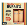 Throw Throw Burrito dodgeball card game by Exploding Kittens, family-friendly board game for adults, teens, and kids with 2-6 players.