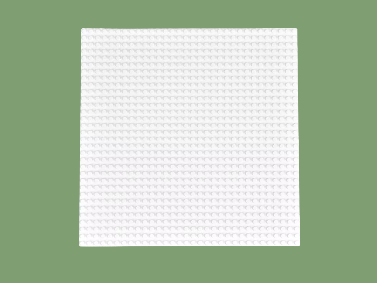 32x32 Base Plate - White - Mil-Blox