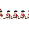 Revolutionary War - British Army - 5 Man Squad - Mil-Blox
