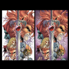 Comic book cover of Thundercats #6 Virgin Set featuring white and purple artwork by Tyler Kirkham from Jams Fortress Comics.