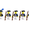 Revolutionary War - American Army - 5 Man Squad - Mil-Blox