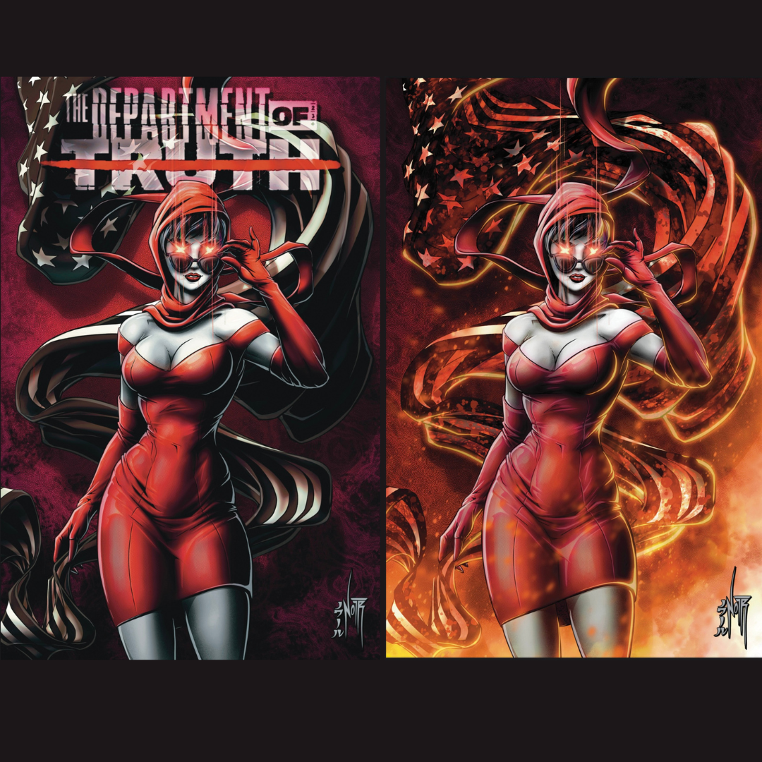 DEPARTMENT OF TRUTH #27 - VIRGIN FOIL & TRADE - 2 BOOK BUNDLE