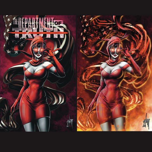 DEPARTMENT OF TRUTH #27 - VIRGIN FOIL & TRADE - 2 BOOK BUNDLE