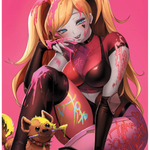 Cover of Harley Quinn #61 comic book by JAMS Fortress Comics, featuring vibrant foil artwork and Harley Quinn character.