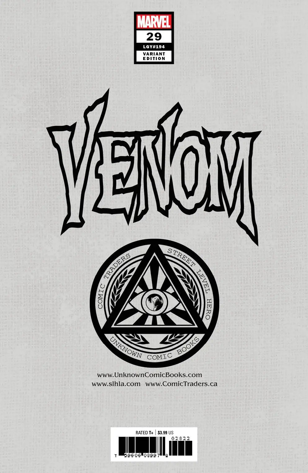 Venom #29 Unknown Comics Tyler Kirkham Exclusive Secret Var (10/07/2020) (10/21/2020) by Unknown Comic Books