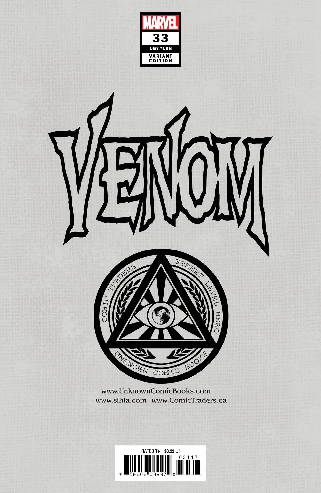 Venom #33 Unknown Comics Will Sliney Exclusive Var Kib (02/03/2021) by Unknown Comic Books